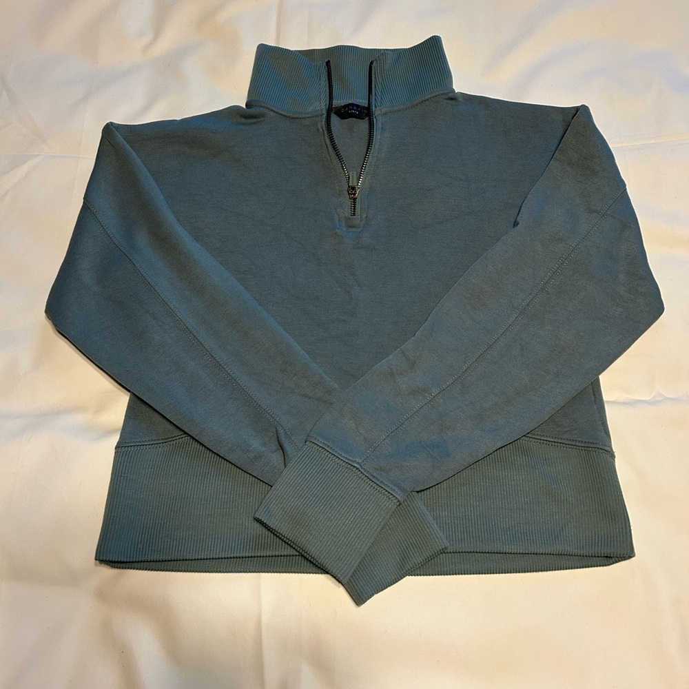 Danskin Teal quarter Zip-Up Sweater